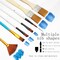 32 pcs Paint Brushes Set for Acrylic Painting,Watercolor,Oil,Inks,Gouache,Crafts, Brush Tip with Flat,Round, Angle,Filbert,Fan, Detail Brushes,Paint Brush Set for Artists and Beginners